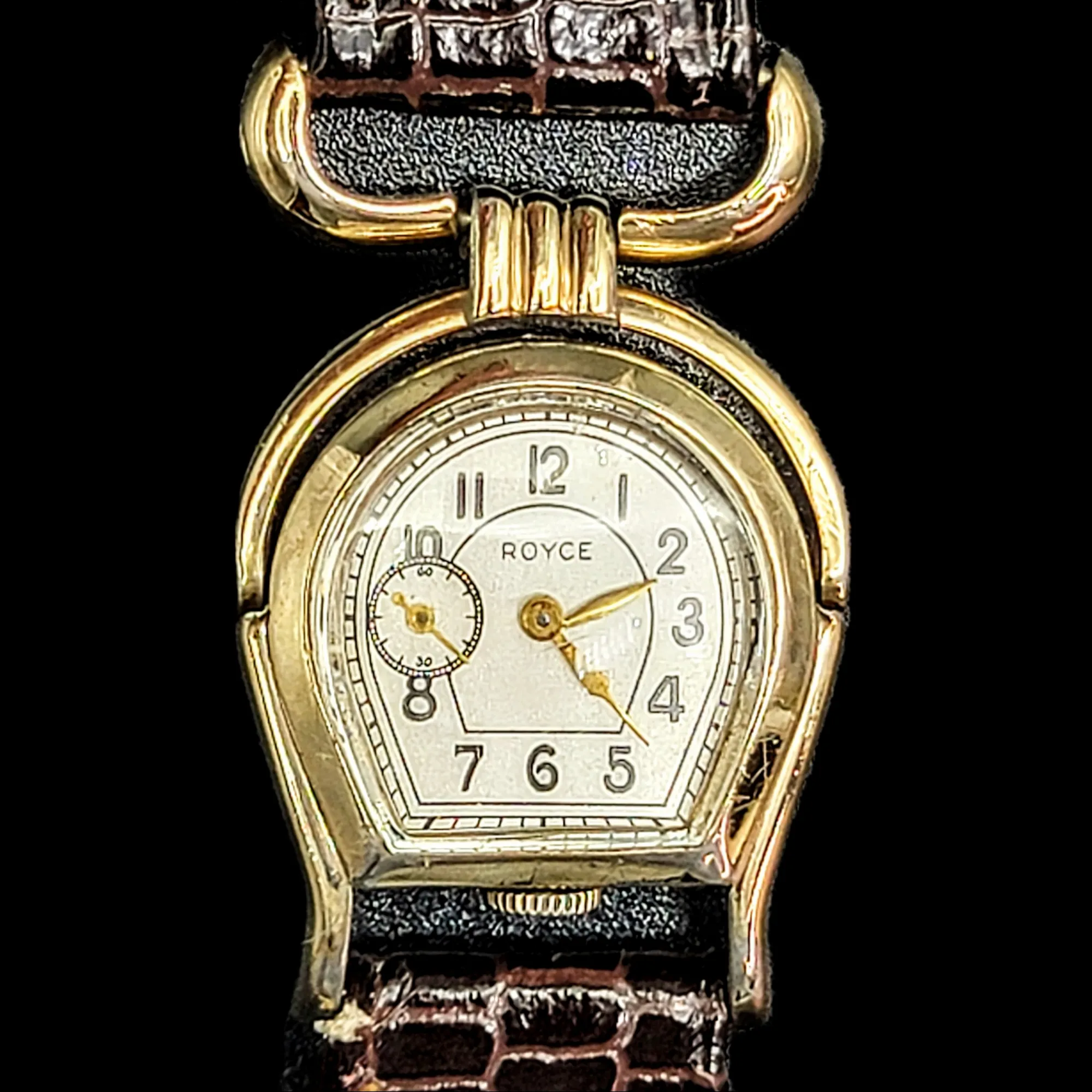 ROYCE Wristwatch "Horseshoe" Shaped Watch 17 Jewels Swiss