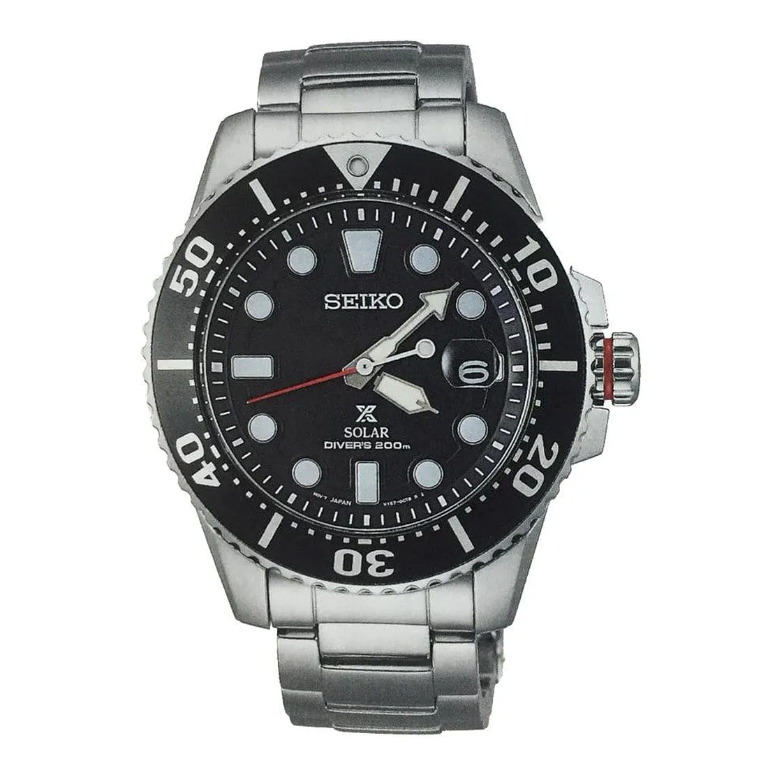 SBDJ017J SBDJ017 Seiko Solar JDM 200M Stainless Steel Mens Dive Watch