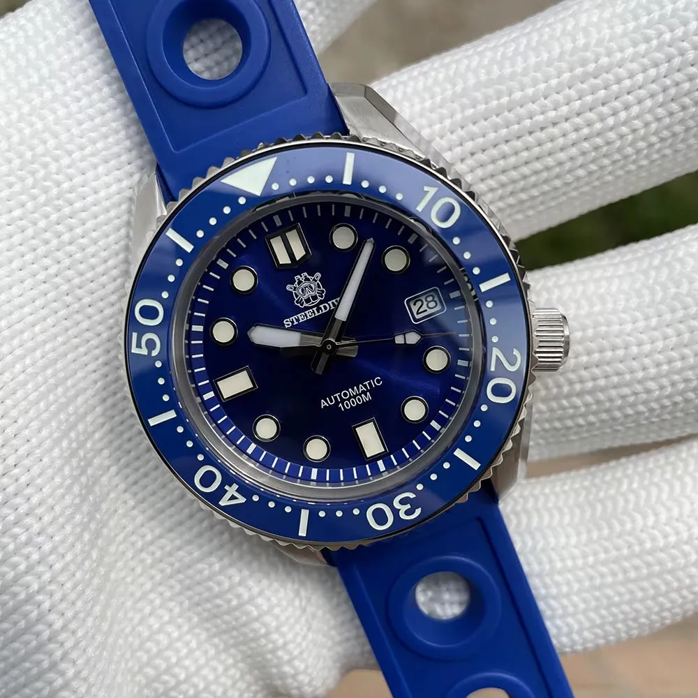 SD1968 44MM Ceramic Bezel Insert Stainless Steel Case 1000M Waterproof NH35 Dive Watch Automatic