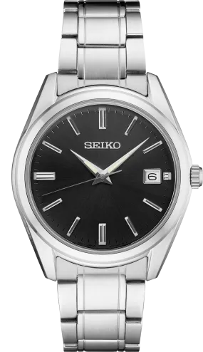 Seiko Essentials Black Dial Men's Watch SUR311