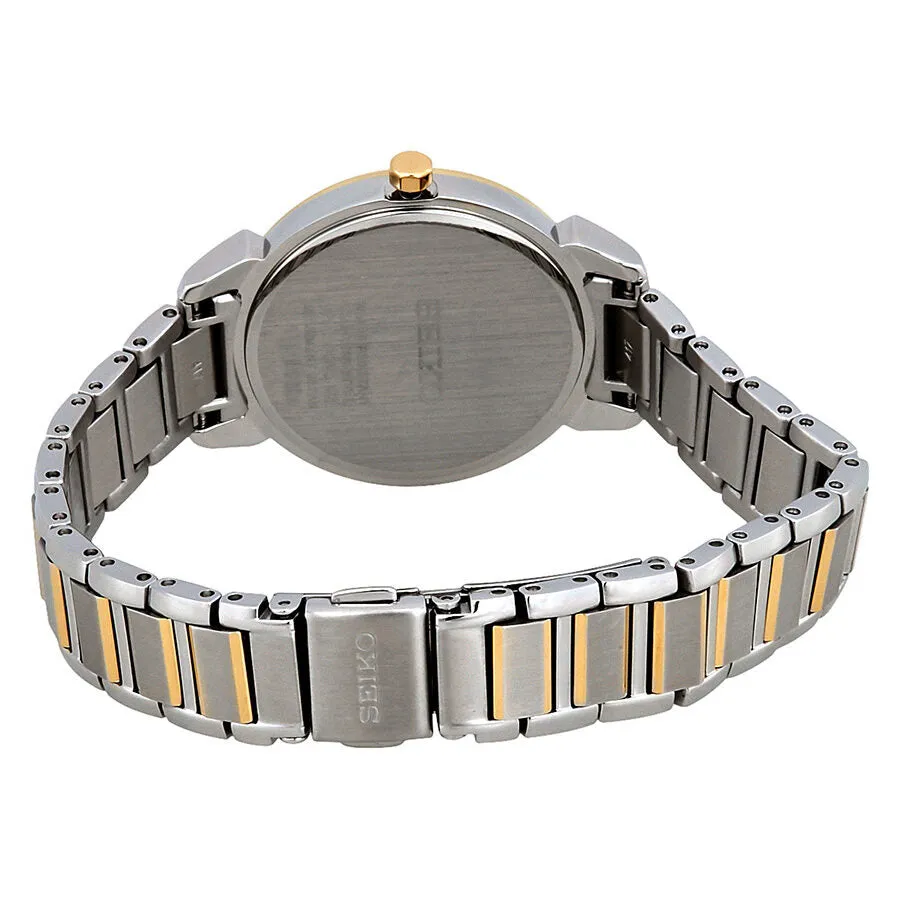 Seiko Solar Crystal White Mother of Pearl Dial Ladies Watch SUT328