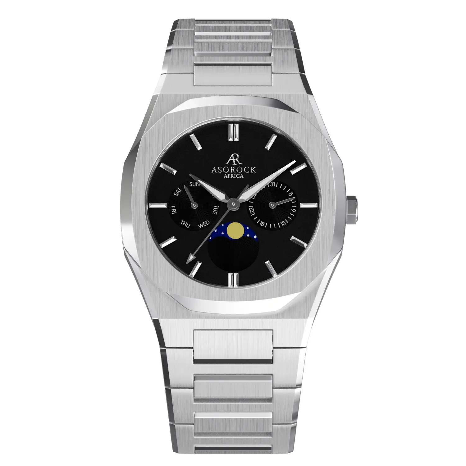 Silver/Black Transporter by ASOROCK WATCHES