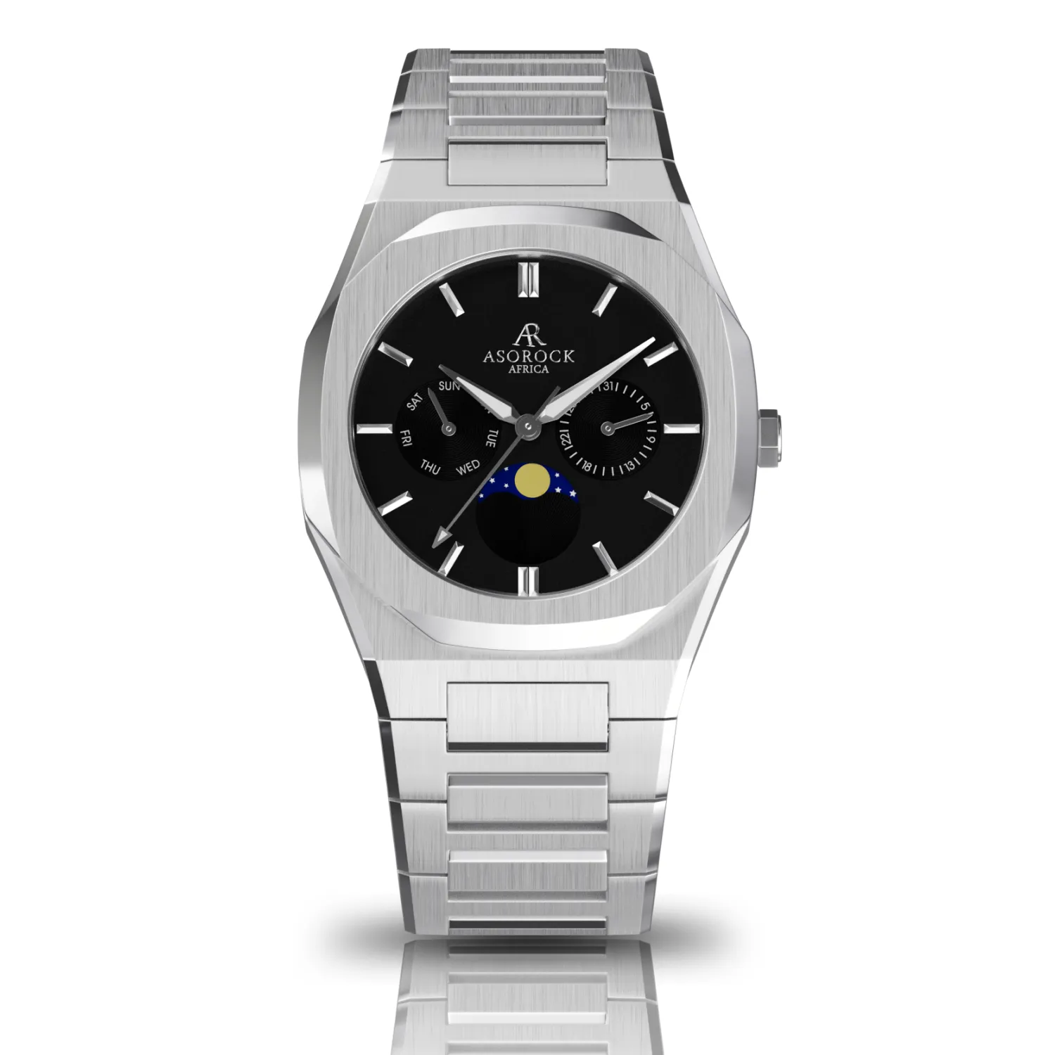 Silver/Black Transporter by ASOROCK WATCHES