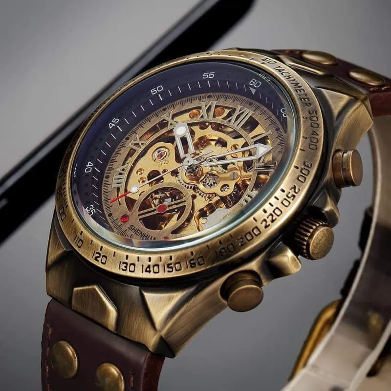 Steampunk Skeleton Wrist Watch