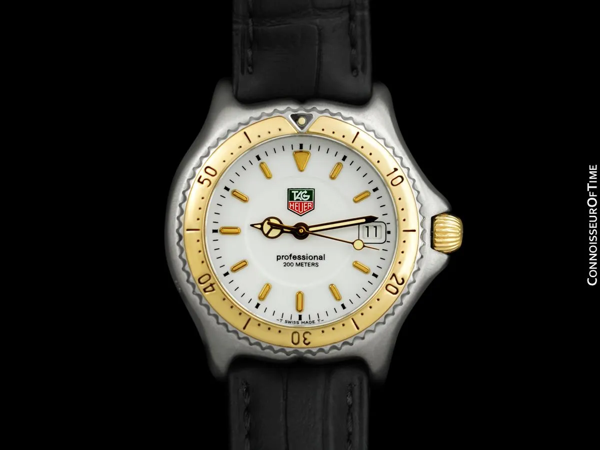 TAG Heuer Professional SEL Sport Elegance Mens Midsize Diver Watch - Stainless Steel & 18K Gold