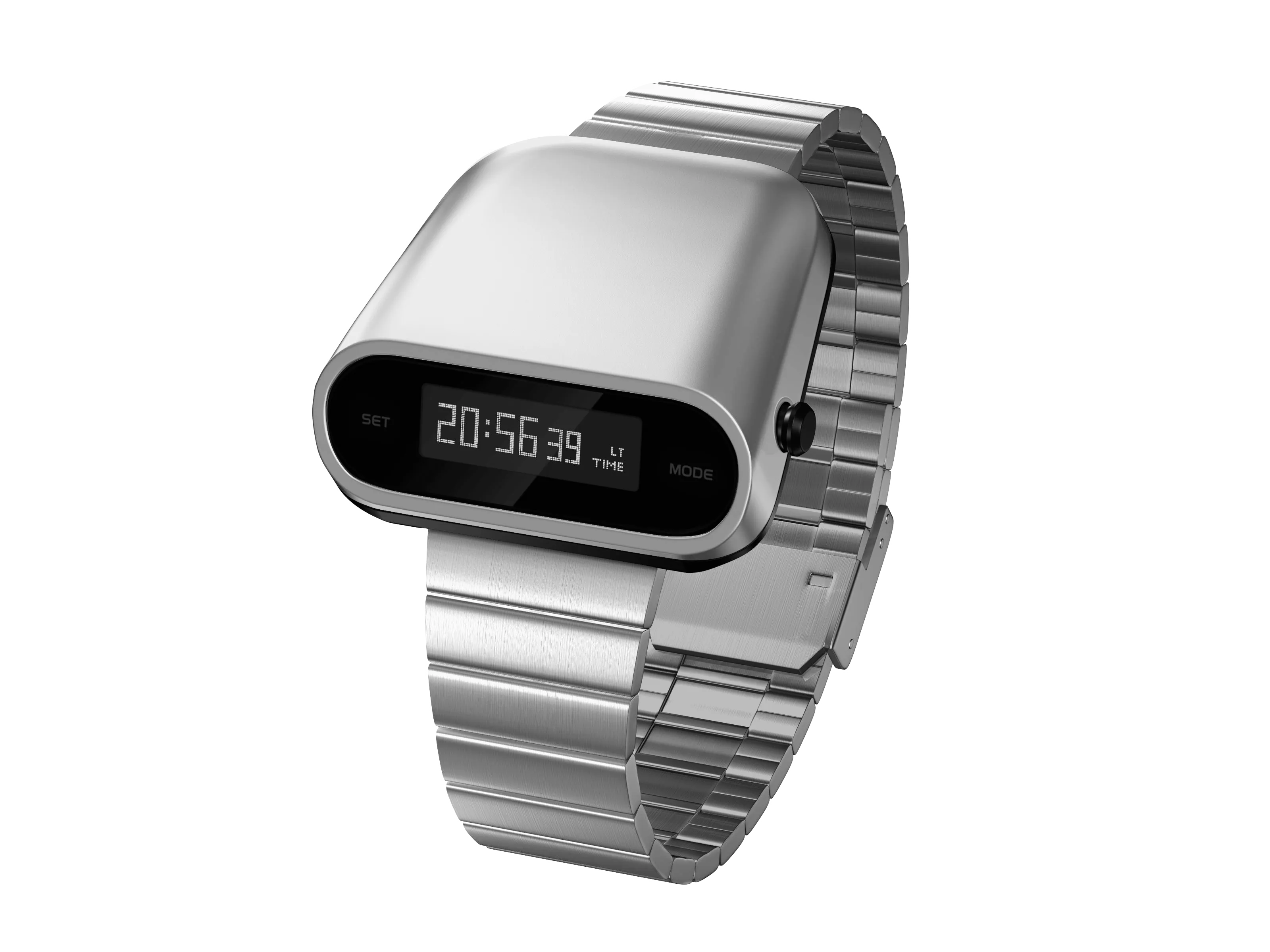 Tesla Tech Future Style Watch: Men's Digital Fashion Timepiece with Creative Punk Wind Design