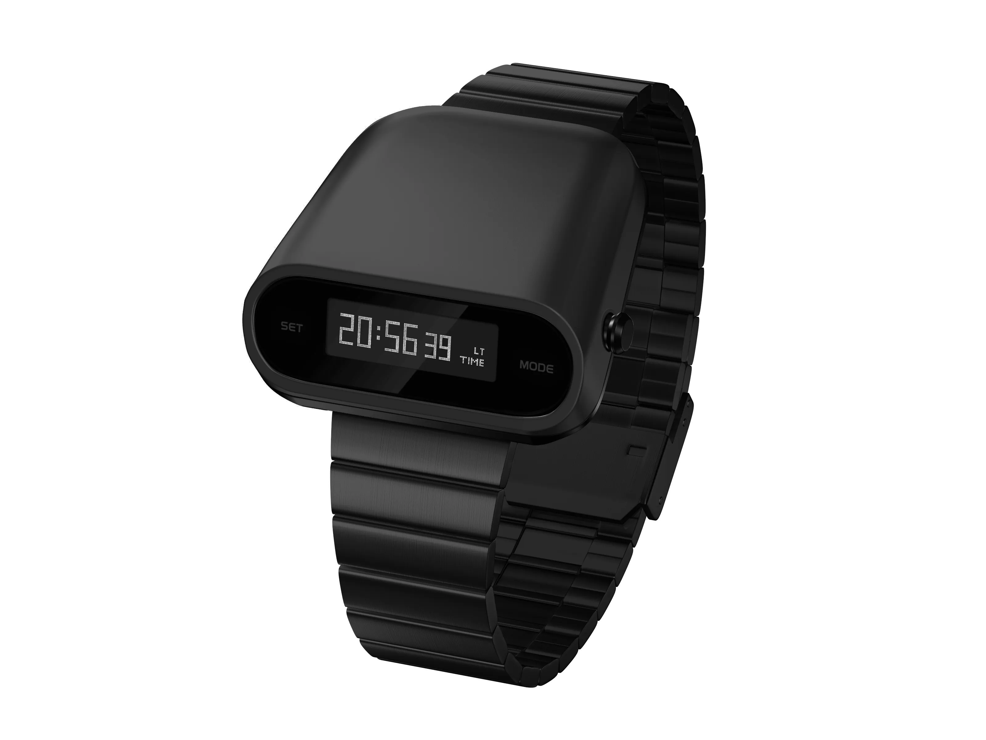 Tesla Tech Future Style Watch: Men's Digital Fashion Timepiece with Creative Punk Wind Design