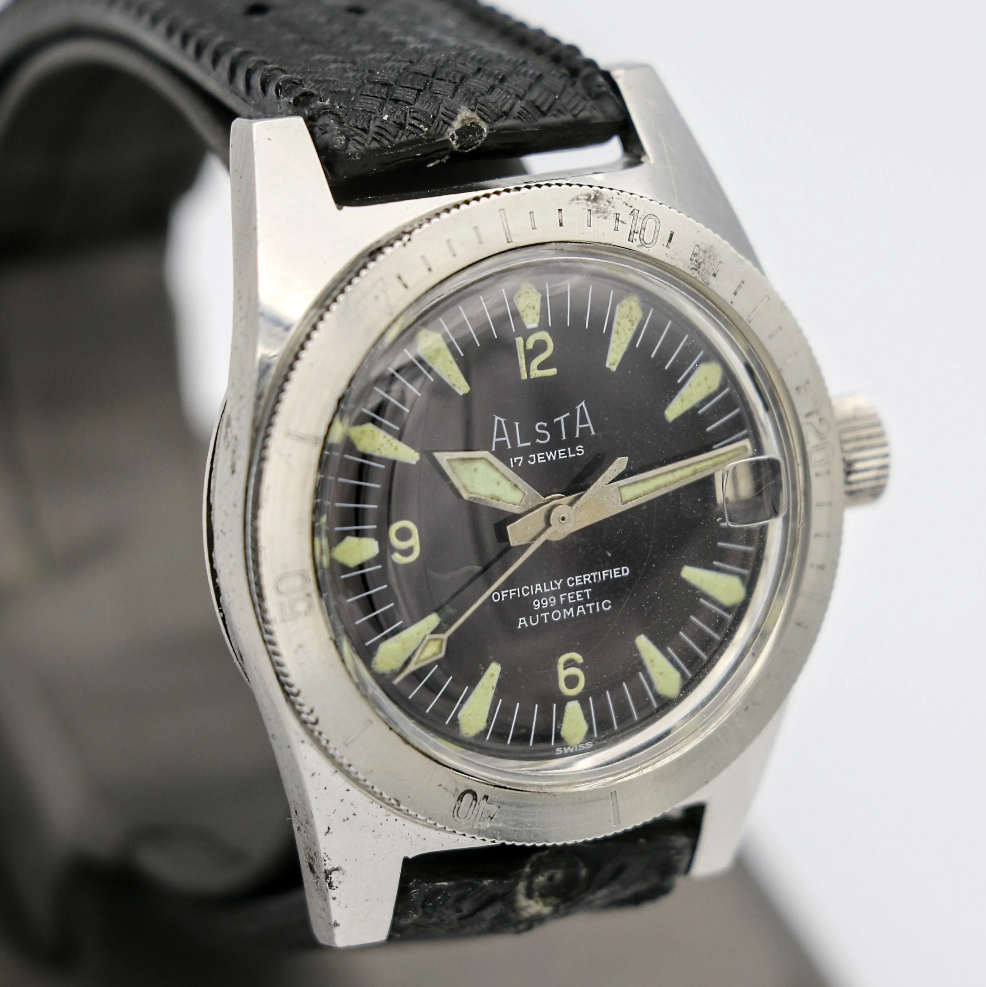 The Original "Jaws" Watch - ALSTA Nautoscaph Dive Automatic Wristwatch 999 Feet