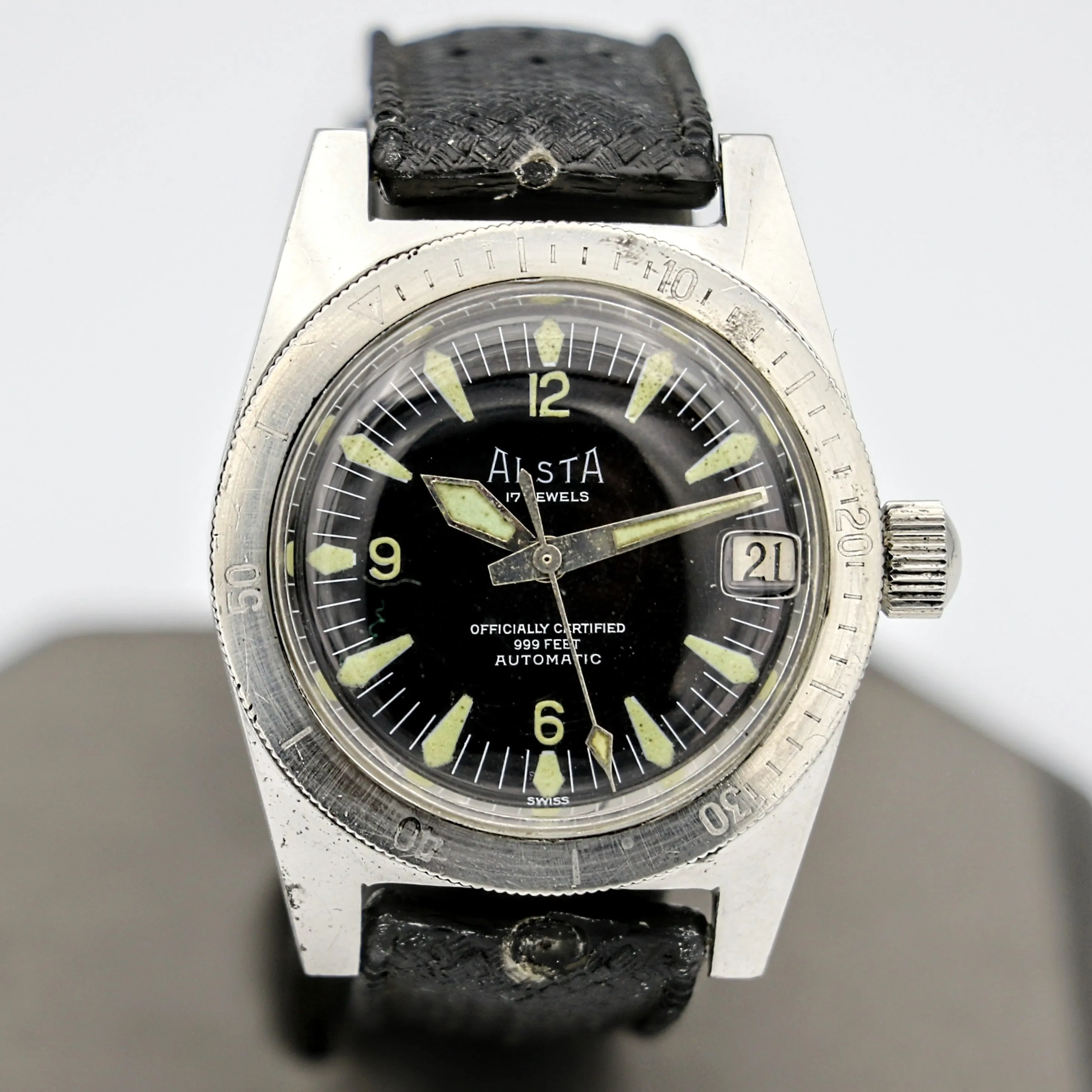 The Original "Jaws" Watch - ALSTA Nautoscaph Dive Automatic Wristwatch 999 Feet