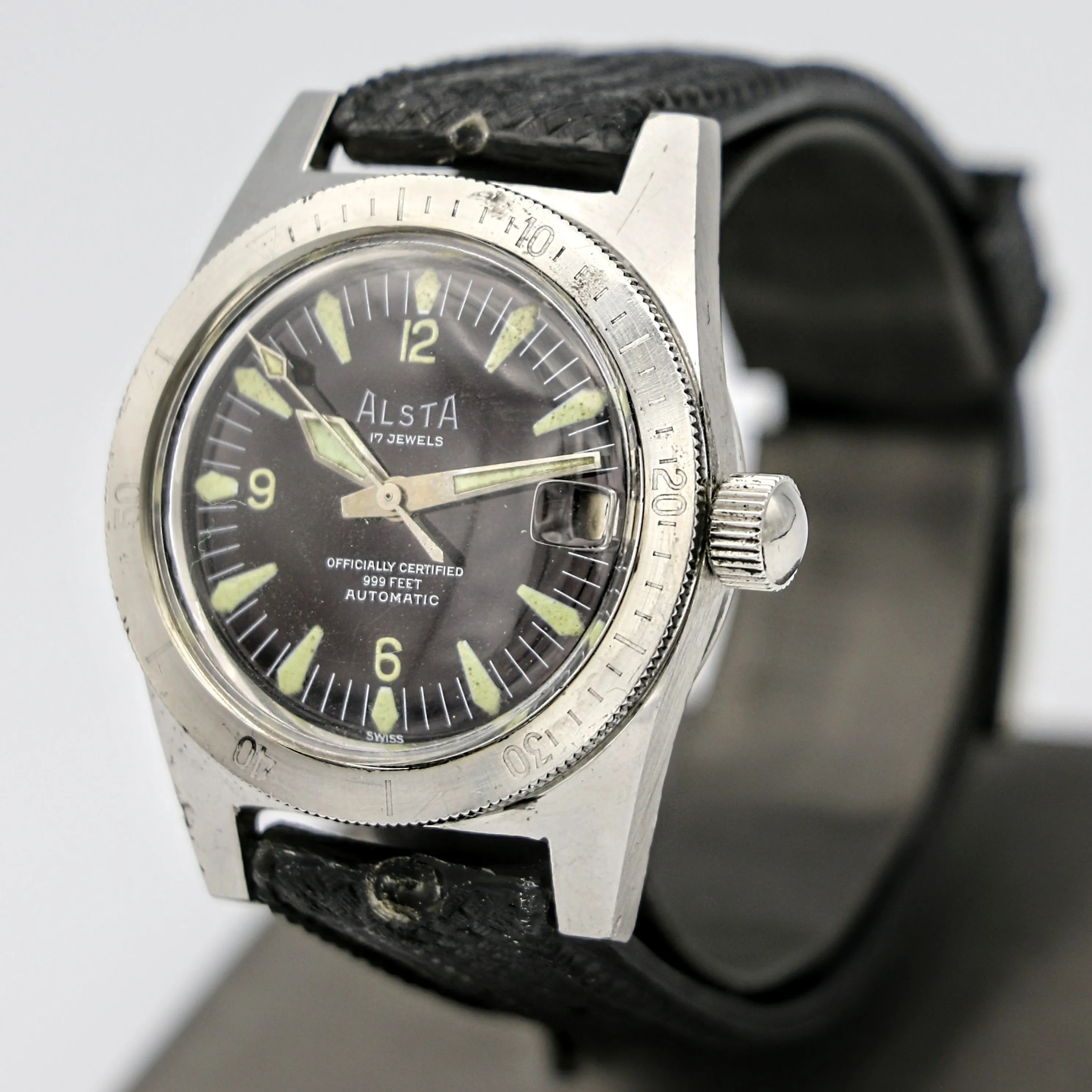 The Original "Jaws" Watch - ALSTA Nautoscaph Dive Automatic Wristwatch 999 Feet