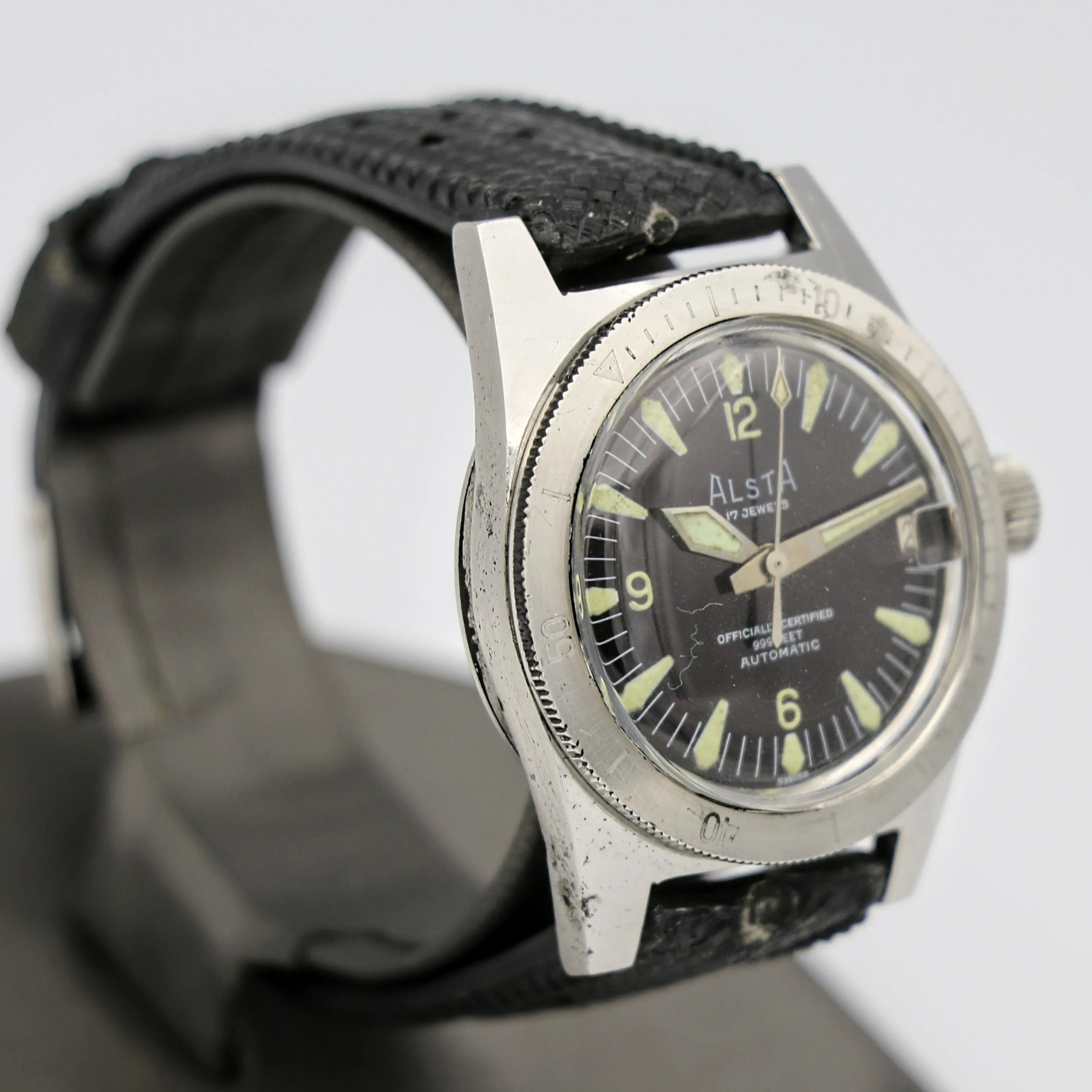 The Original "Jaws" Watch - ALSTA Nautoscaph Dive Automatic Wristwatch 999 Feet