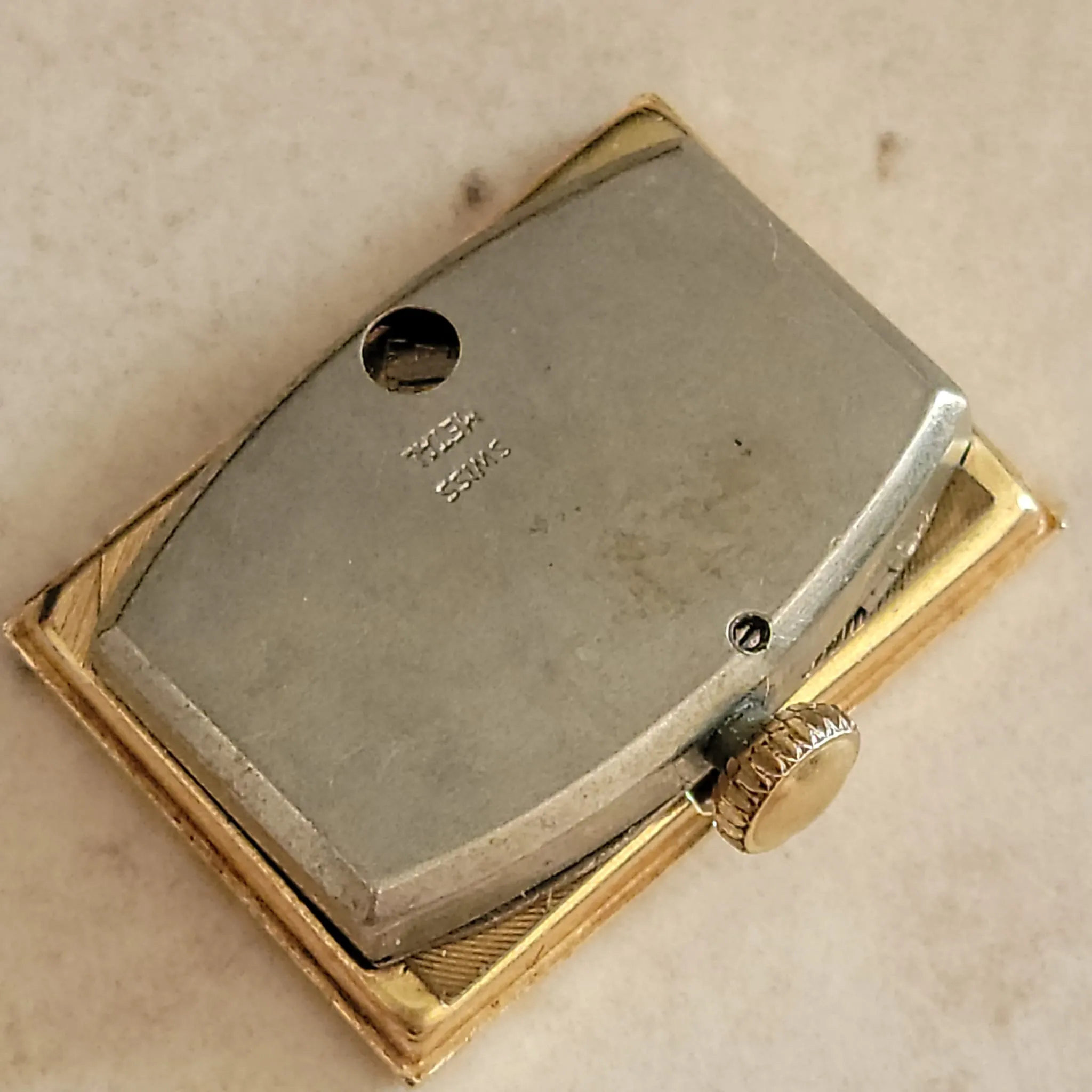 TIFFANY & Co. by CONCORD Watch 14K GOLD Tank Case Vintage Wristwatch