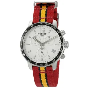 Tissot Men's Quickster Miami Heat NBA Special Edition Silver Dial Watch - T0954171703708