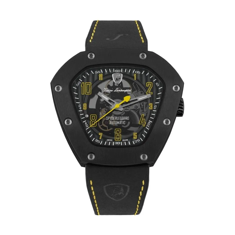 Tonino Lamborghini Spyderleggero Skeleton Watch Yellow TLF-T06-3