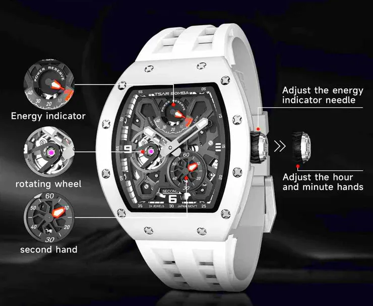Tsar Bomba Kinetic Energy Carbon Fiber Automatic Watch