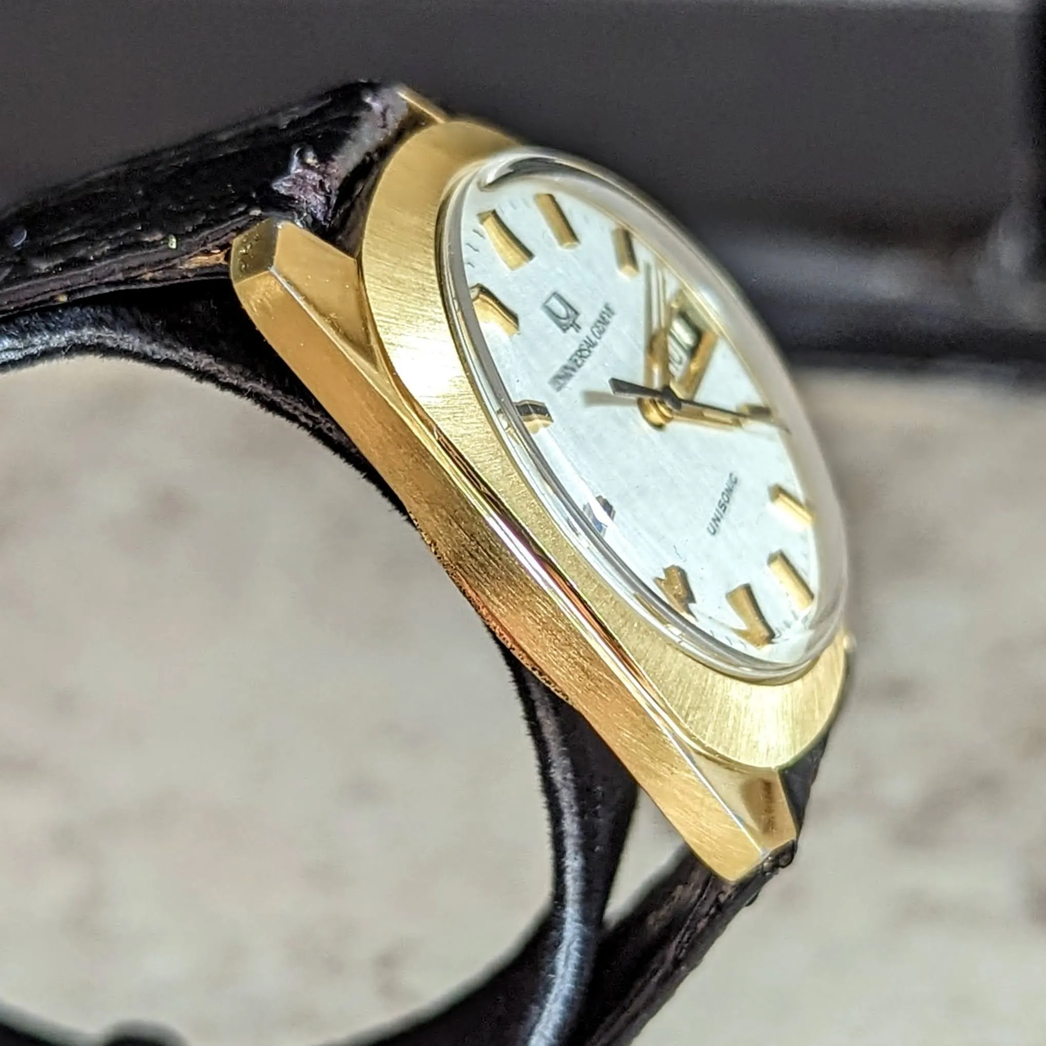 UG Accutron UNIVERSAL GENEVE UNISONIC Watch Tuning Fork 15 Jewels Cal. 1-53 Ref. 553105 Wristwatch