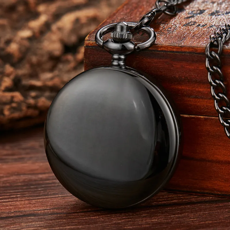 Unisex Fashion Steampunk Skeleton Mechanical Hand-wind Pocket Watch