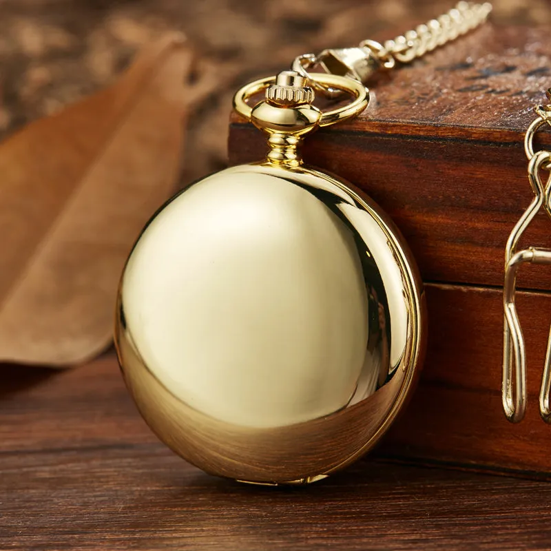 Unisex Fashion Steampunk Skeleton Mechanical Hand-wind Pocket Watch