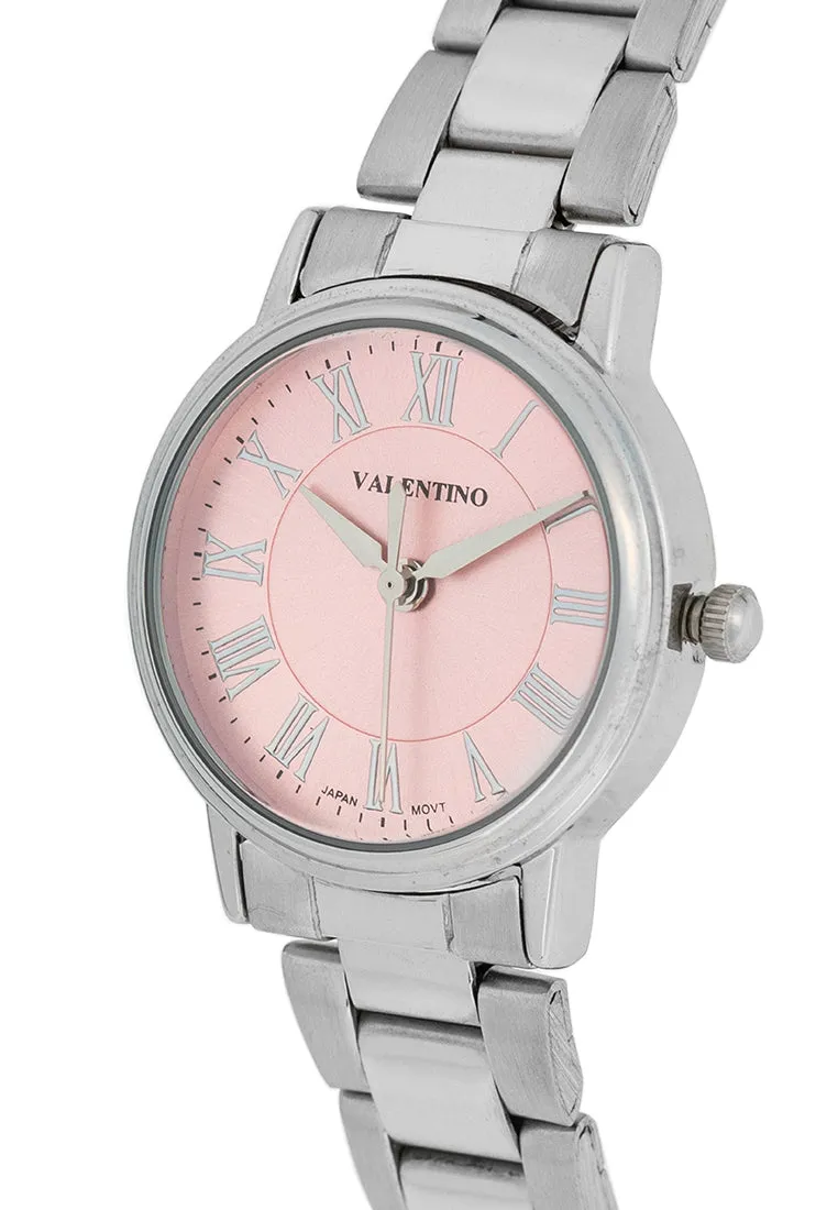 Valentino 20122388-PINK DIAL Stainless Steel Strap Analog Watch for Women