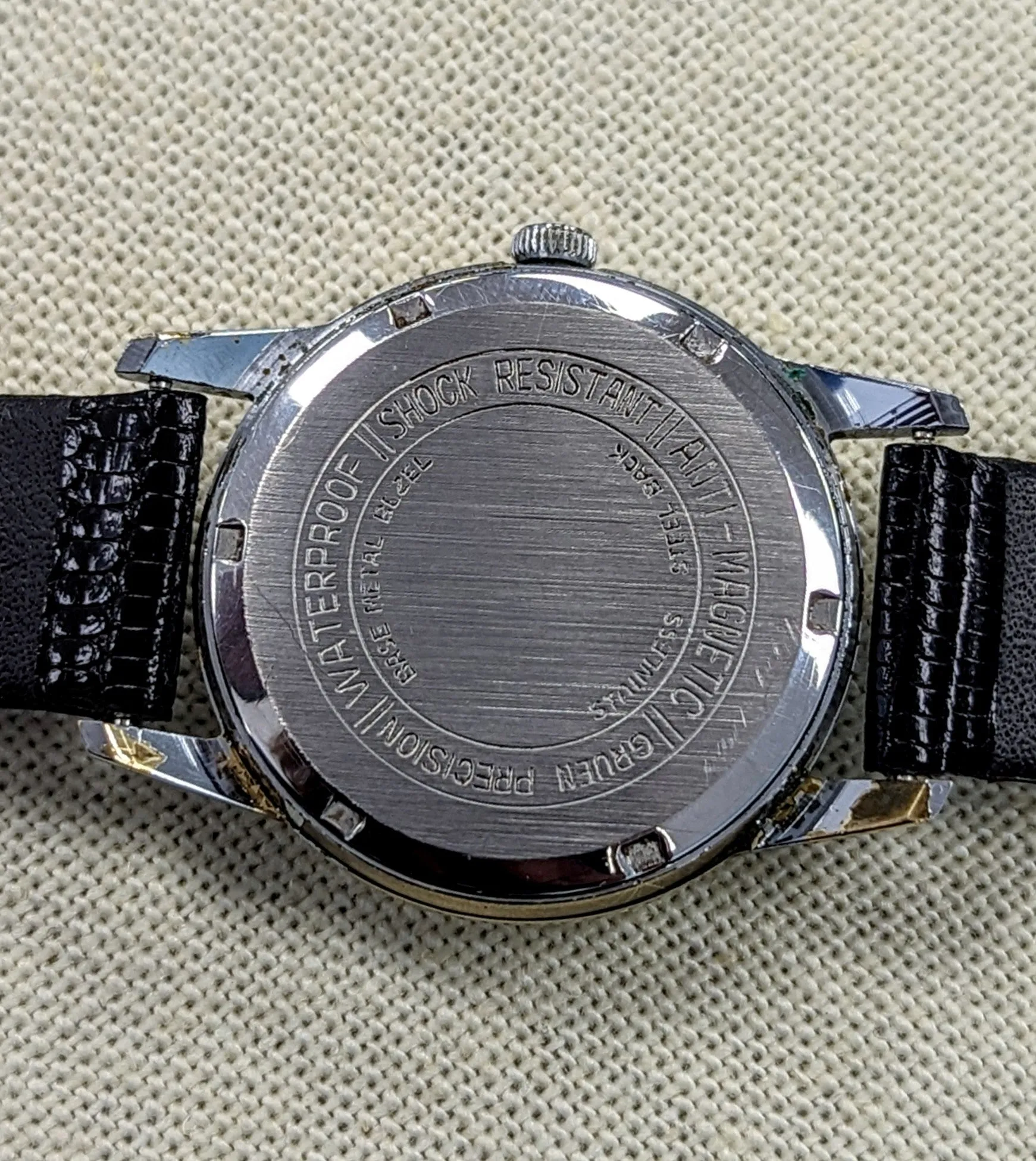 Vintage GRUEN Precision 17 Jewels Cal. N510CA Date Indicator Swiss Made Wristwatch