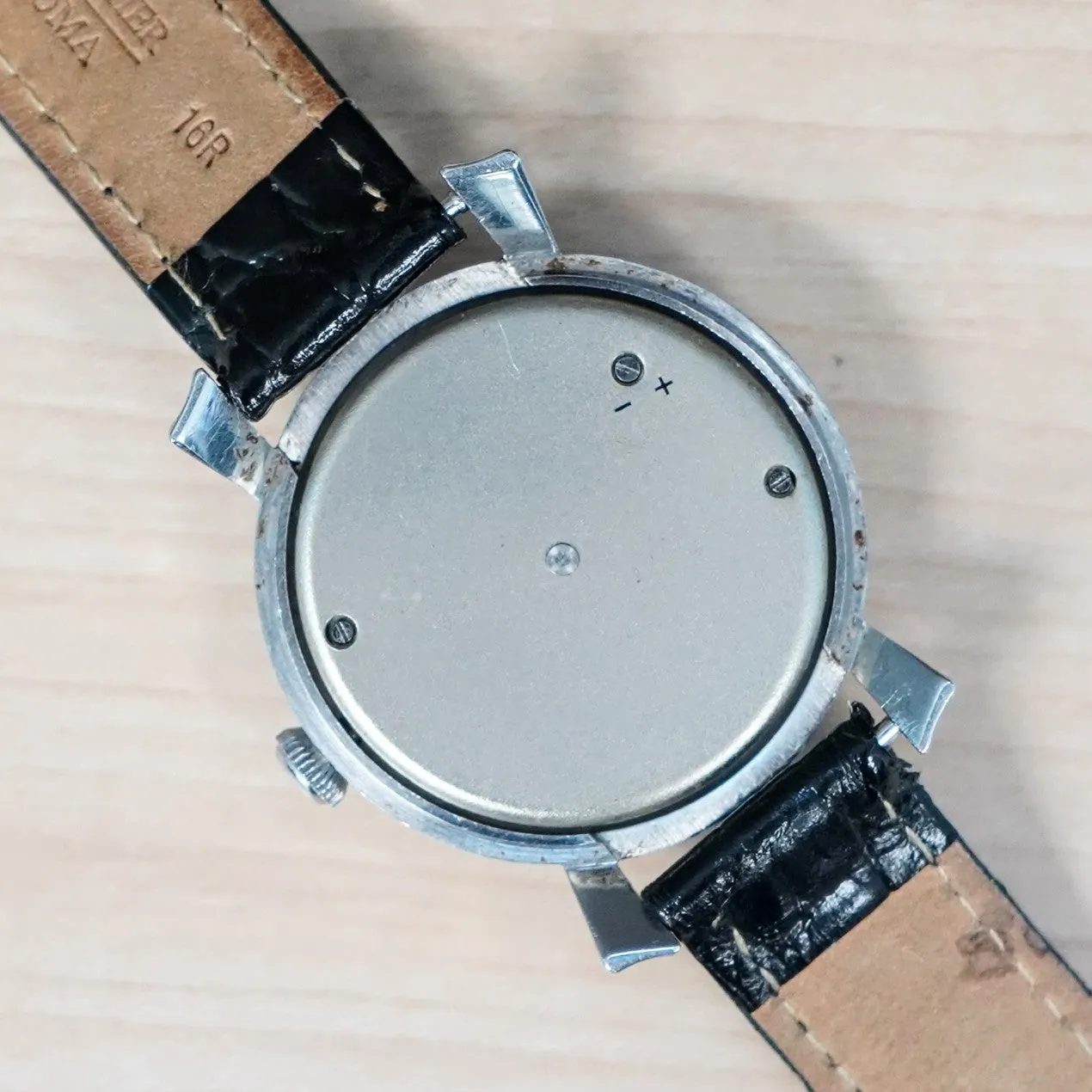 Vintage GRUEN Precision Alarm Watch 17 Jewels Fancy Lugs 35mm Wristwatch