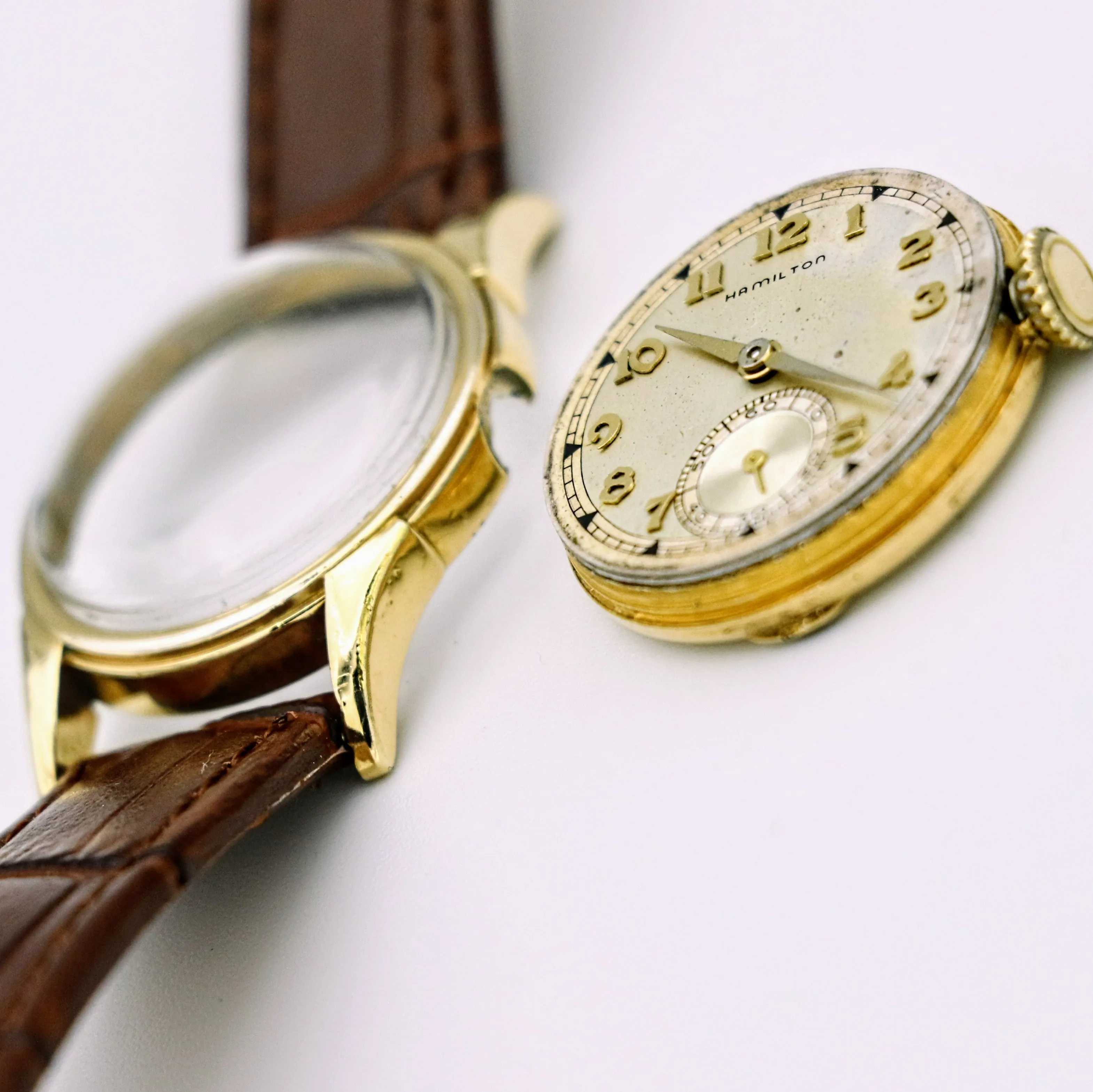 Vintage HAMILTON Endicott Wristwatch 1940 Caliber 987A 17 Jewels Watch
