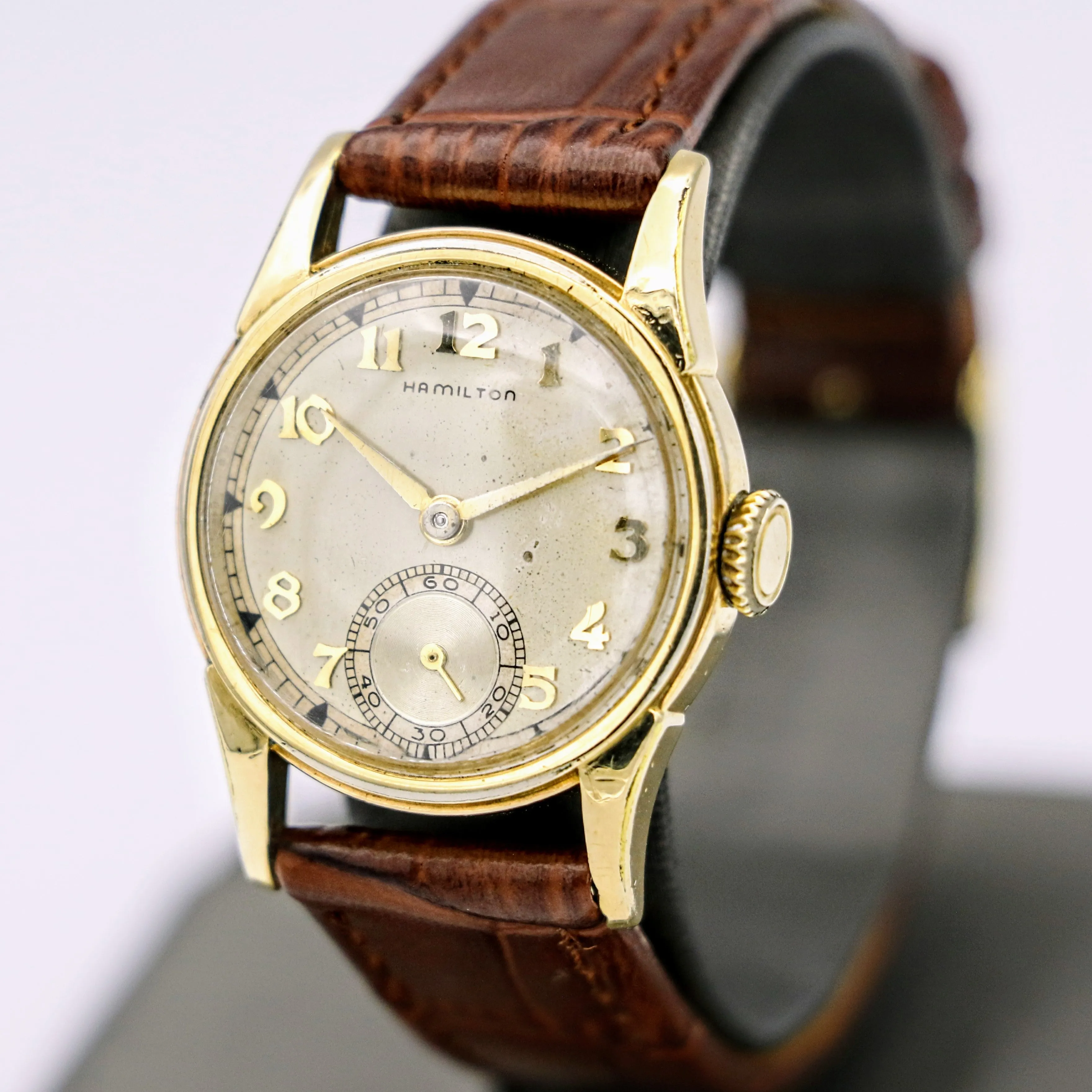 Vintage HAMILTON Endicott Wristwatch 1940 Caliber 987A 17 Jewels Watch