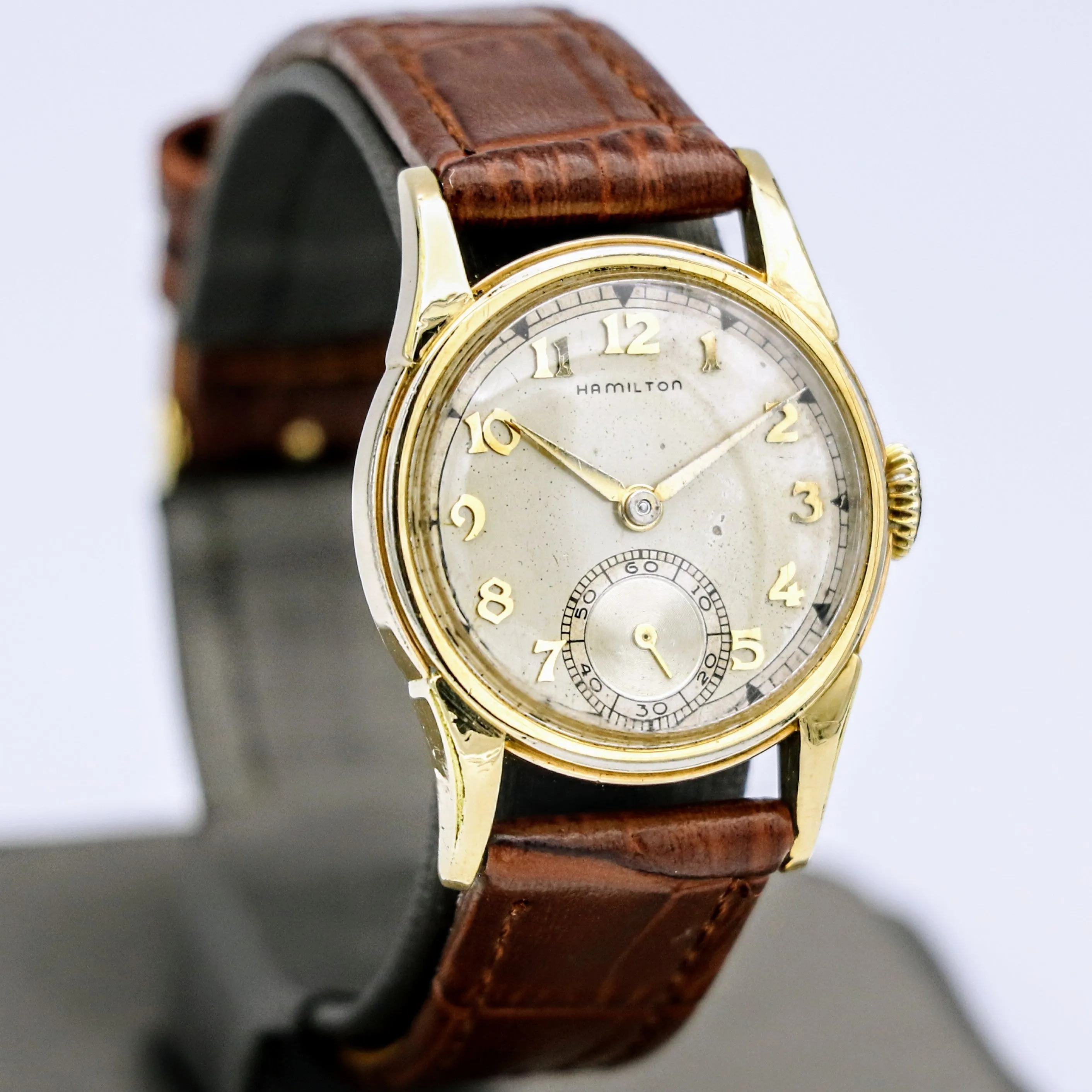 Vintage HAMILTON Endicott Wristwatch 1940 Caliber 987A 17 Jewels Watch