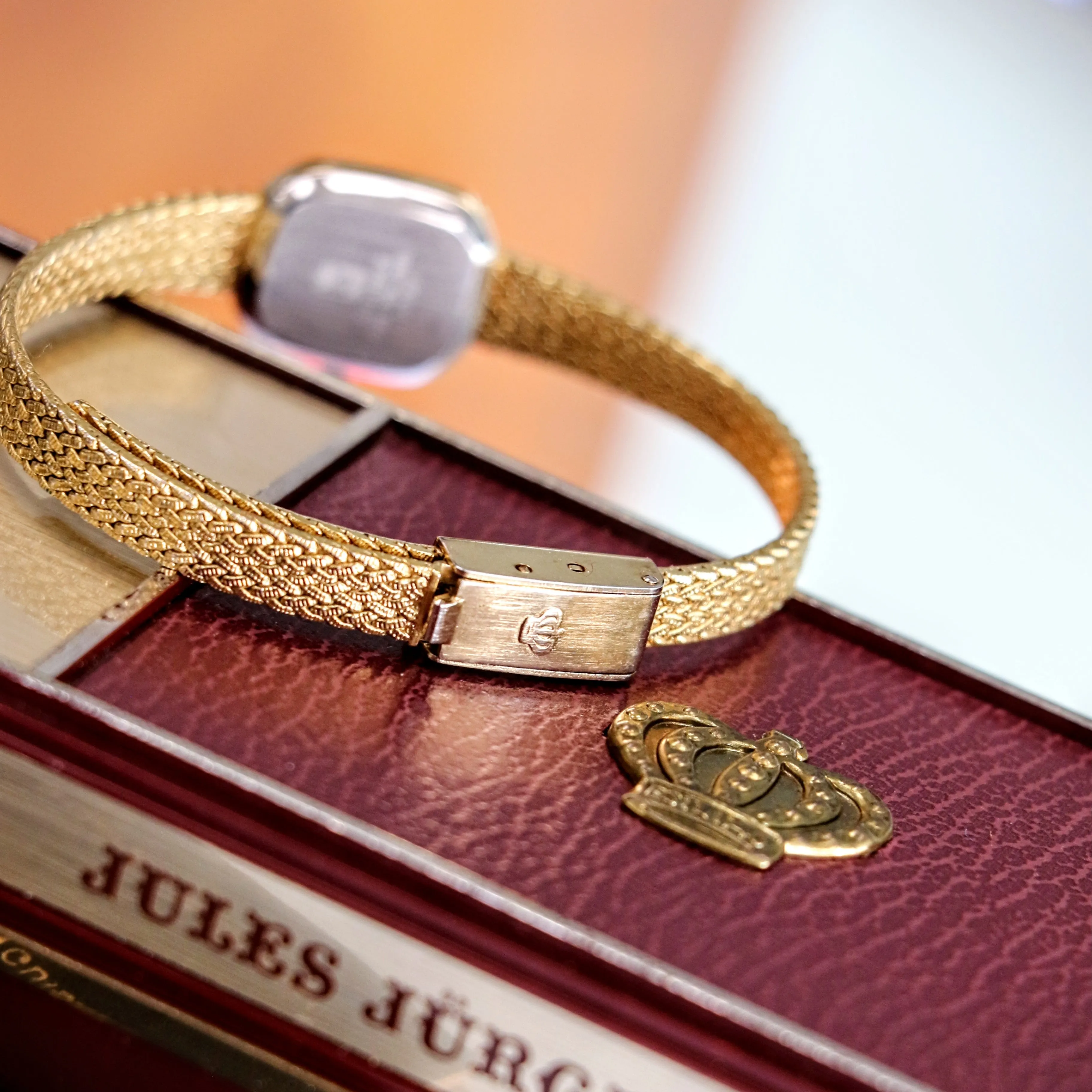 Vintage JULES JURGENSEN Ladies Wristwatch 6397 Quartz Watch - In Box & Papers!