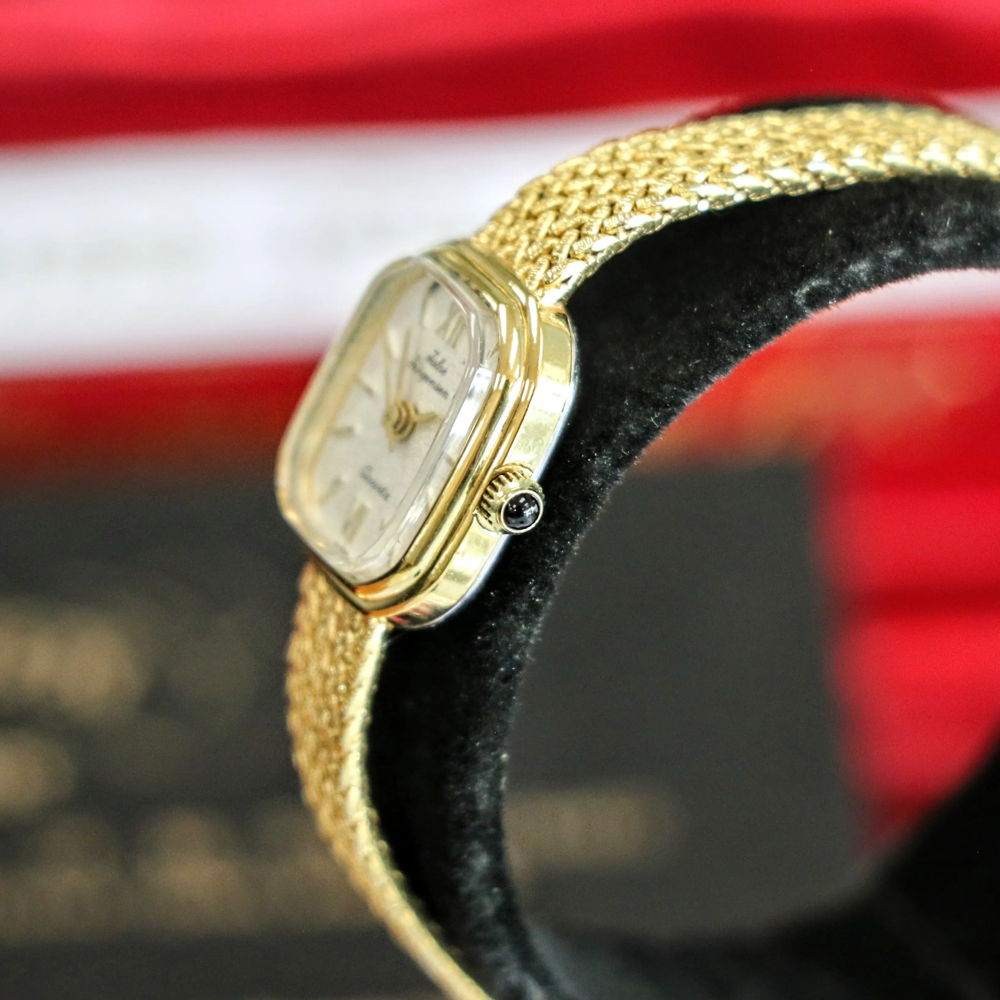 Vintage JULES JURGENSEN Ladies Wristwatch 6397 Quartz Watch - In Box & Papers!