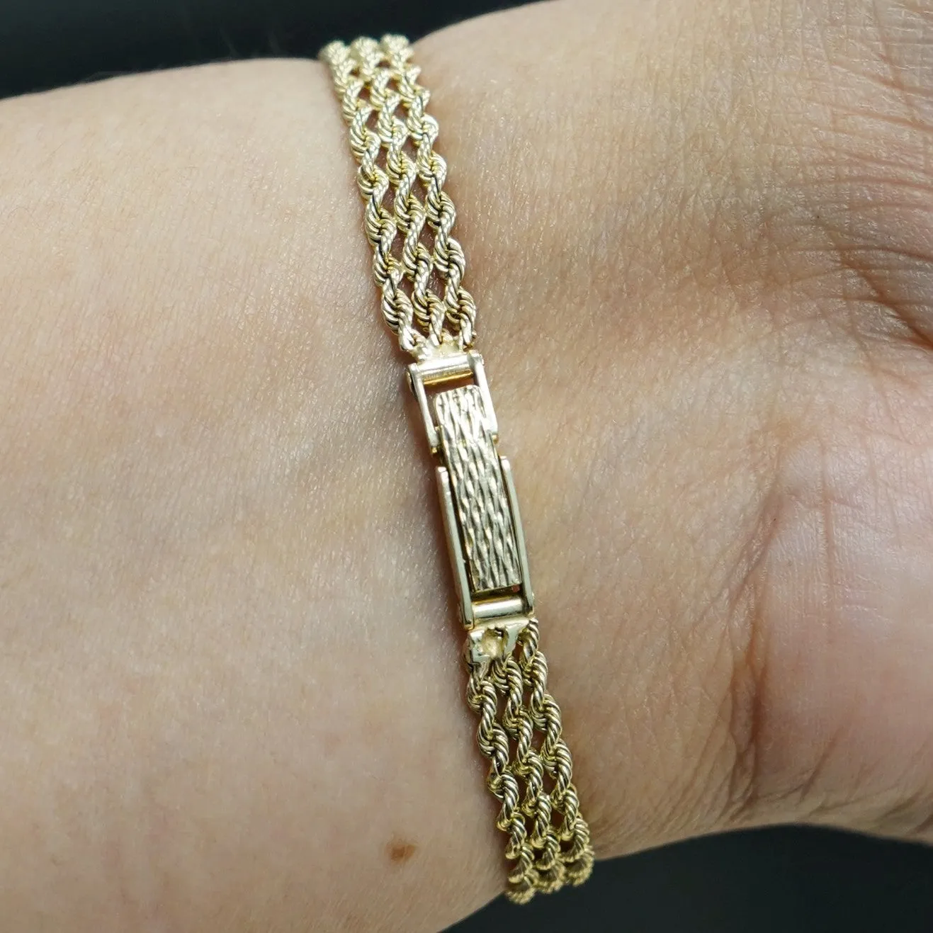 Vintage Ladies Paul Breguette 14K Gold & Diamond Cocktail Watch Swiss Wristwatch