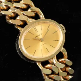 Vintage Ladies WESTCLOX Watch 17 Jewels - 3 Link Chain Bracelet Manual Wristwatch
