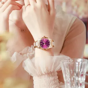 Women Ceramics Automatic Mechanical Calendar Shock Resistant Wristwatch