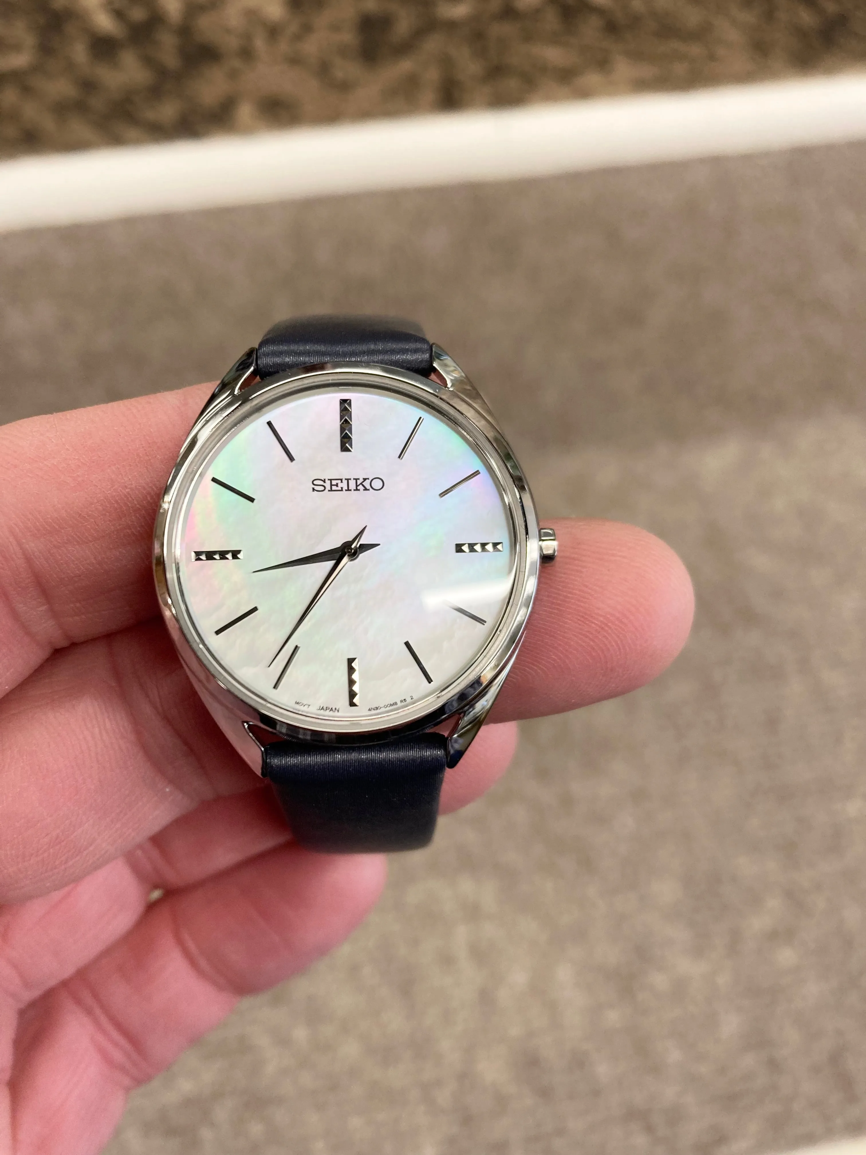 Women's Seiko Watch Mother Of Pearl Dial