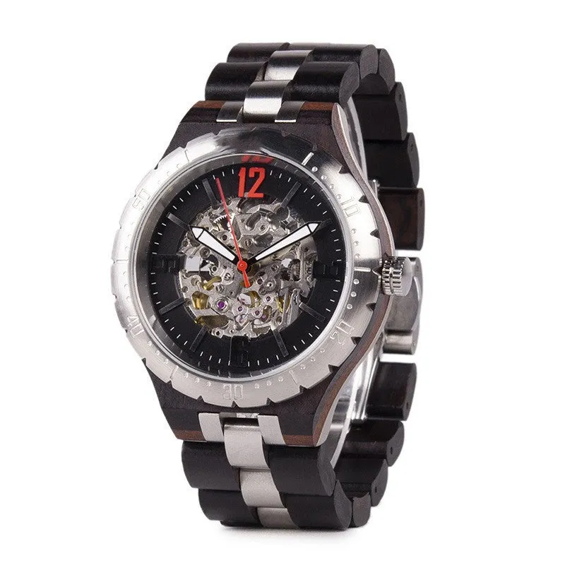 Wooden Automatic Mechanical Watches