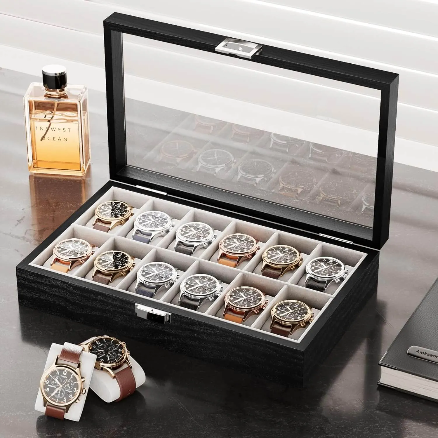 Wooden Watch Box for Men 10-12Slot | ProCase