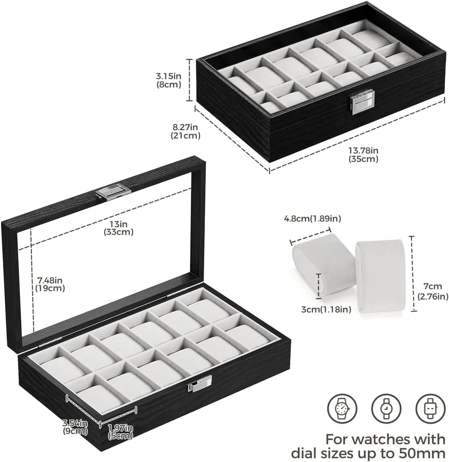 Wooden Watch Box for Men 10-12Slot | ProCase