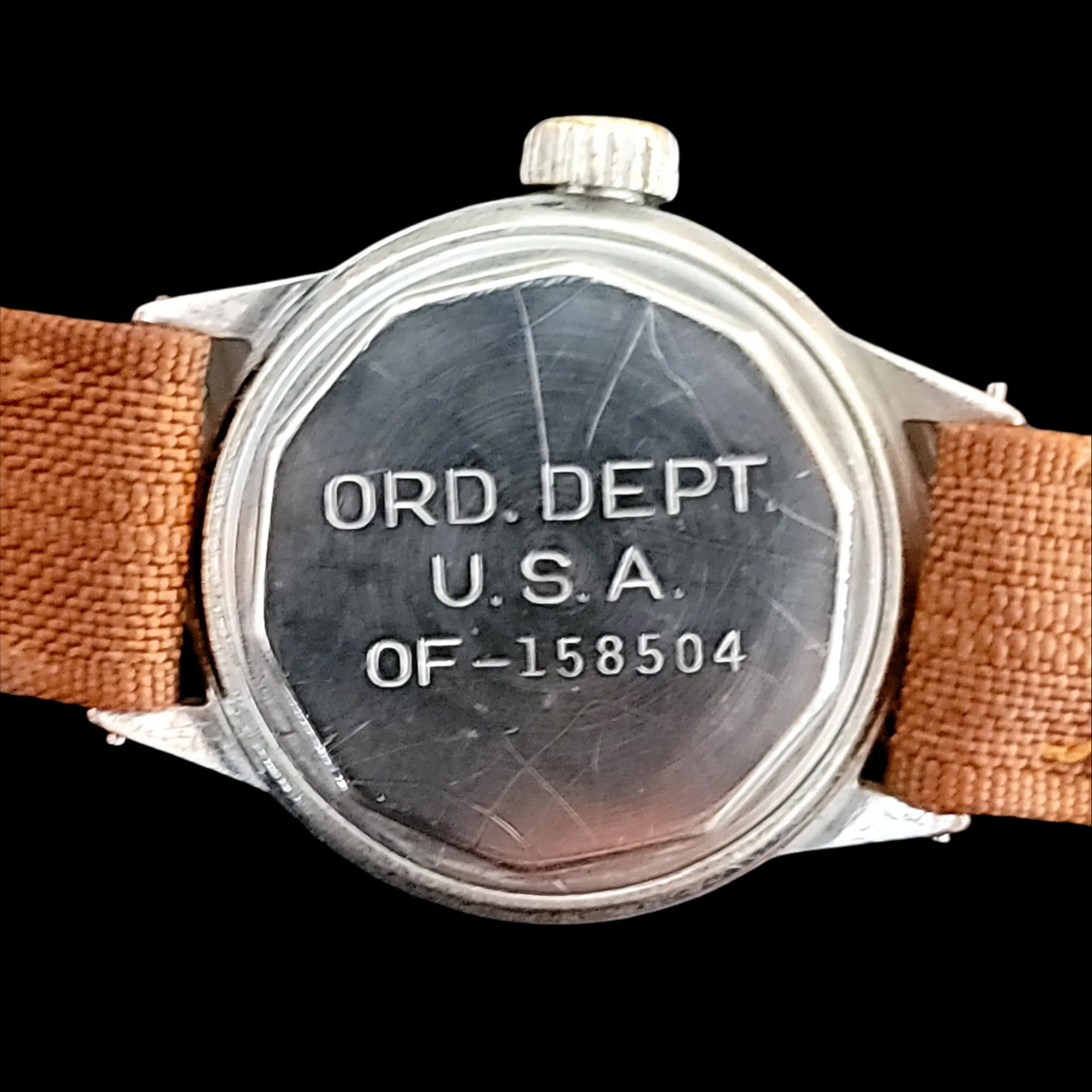 WWII Military ELGIN Wristwatch - General Service Watch ORD. DEPT. U.S.A. 1944