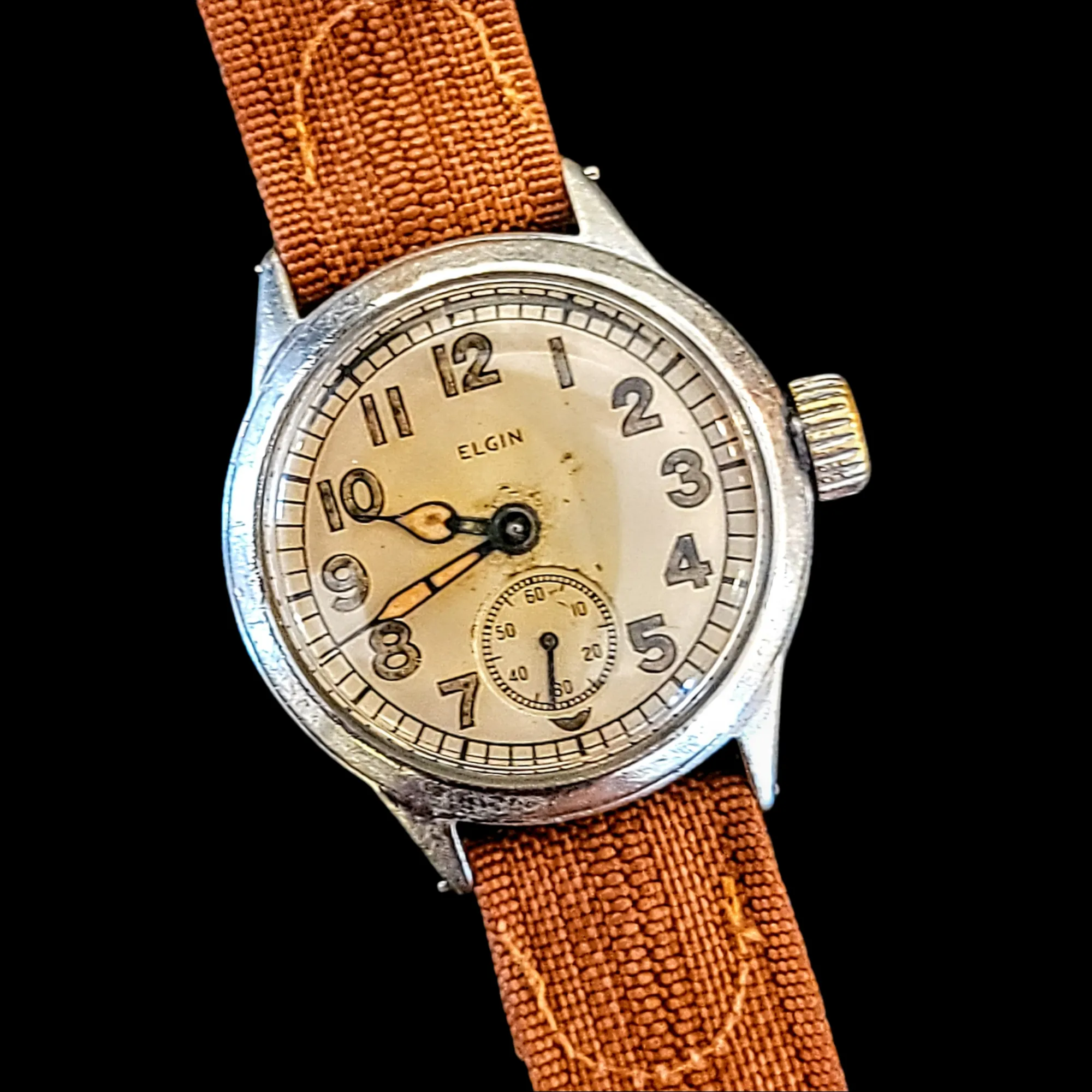 WWII Military ELGIN Wristwatch - General Service Watch ORD. DEPT. U.S.A. 1944